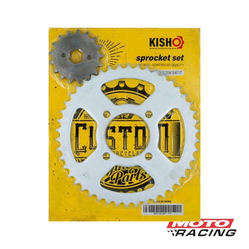 CORONA Y PIÑON MOTOMEL SKUA 150 46- 17 (KISHO)