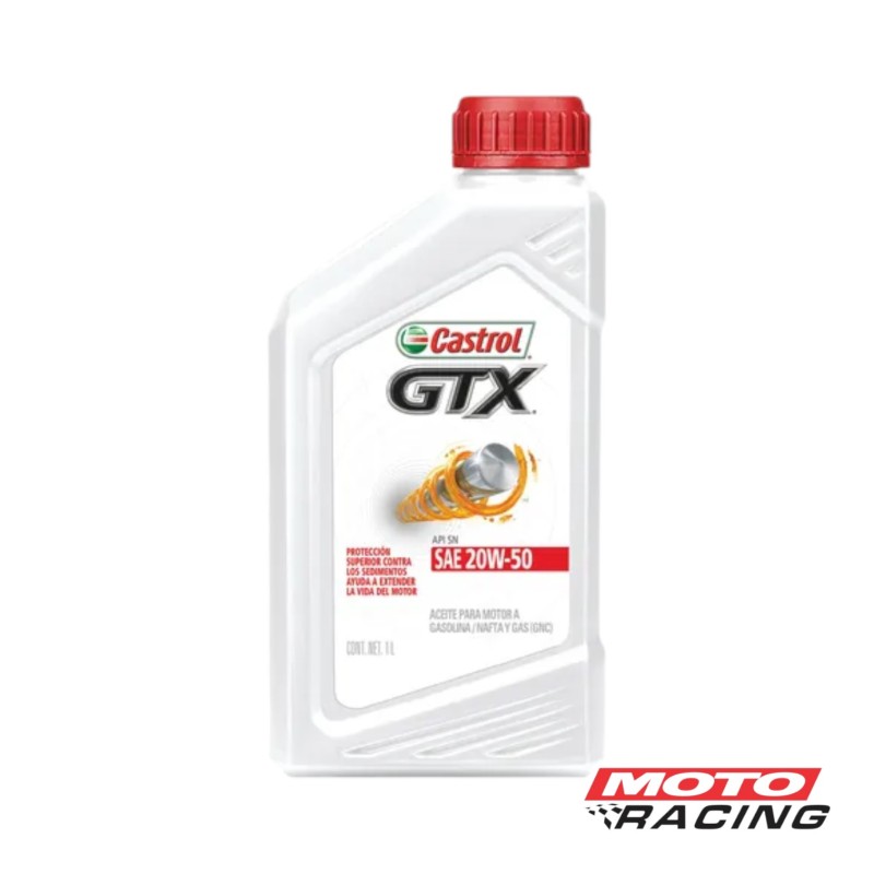 ACEITE GTX MINERAL 20W50 4T P- 1 Lts (CASTROL)
