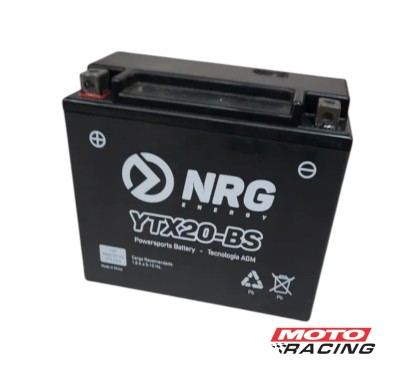 BATERIA 12V YTX20-BS LIBRE MANTENIMIENTO C/TECNOLOGIA AGM (NRG)