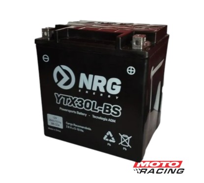 BATERIA 12V YTX30L-BS LIBRE MANTENIMIENTO C/TECNOLOGIA AGM (NRG)