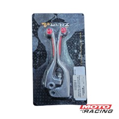MANIJA FRE Y EMB HONDA CRF 250- 450 04- 06 GRIP ROJO (WIRTZ)