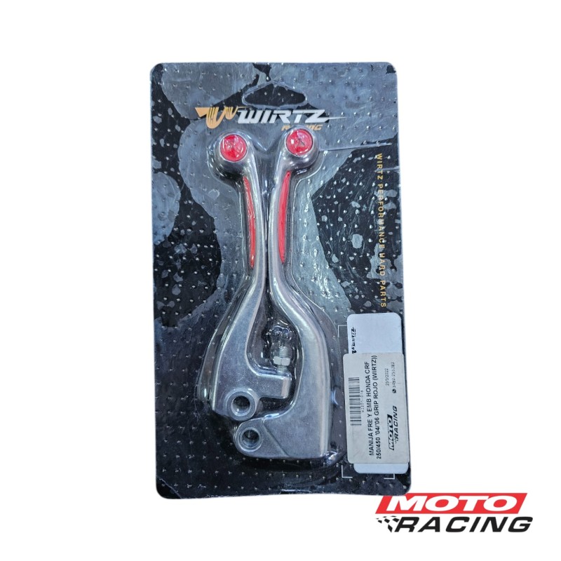 MANIJA FRE Y EMB HONDA CRF 250/450 '04/'06 GRIP ROJO (WIRTZ)