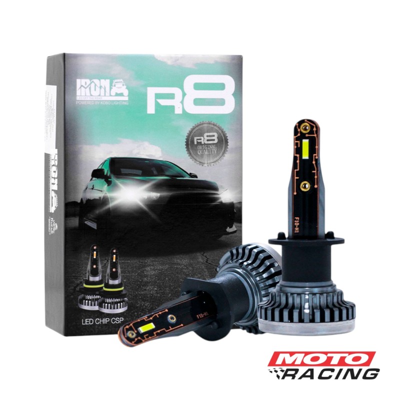 LAMPARA CREE LED H4 12V 30000LM 42W R8 S- COOLER ULTRA CHATO (IRON)
