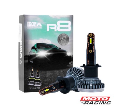 LAMPARA CREE LED H4 12V 30000LM 42W R8 S- COOLER ULTRA CHATO (IRON)