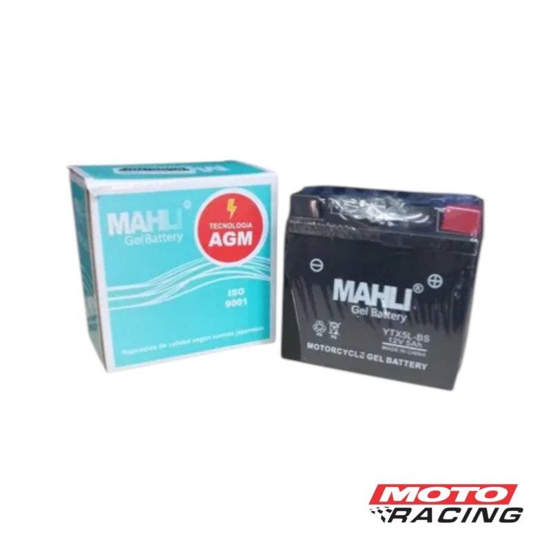 BATERIA 12V 12N5-3B LIBRE MANTENIMIENTO C/TECNOLOGIA AGM (MAHLI)