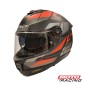 CASCO FF 808 ROAD D/VISOR NEGRO/ GRIS/ ROJO MATE "XL" (LS2)