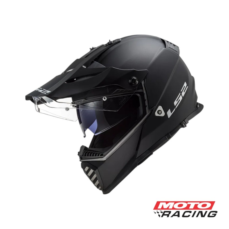 CASCO 436 EVO PIONEER D- VISOR NEGRO MATE "S" (LS2)