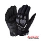 GUANTES VEGA TELA-  CUERO NEGRO C-  GRIS "L" (LS2)
