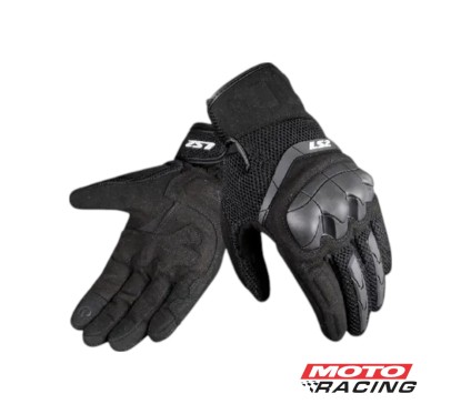 GUANTES KUBRA CUERINA C/ PROTECCION NUDILLOS NEGRO "XXL" (LS2)