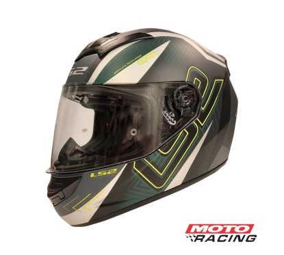 CASCO 352 ROOKIE GARR C- SPOILER NEGRO- VERDE "XL" (LS2)