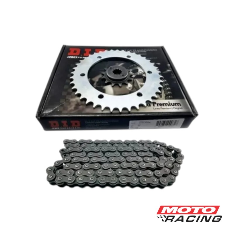 KIT TRANSMISION HONDA XRE 300 39/13 C/CADENA C/ORING (DID BR)
