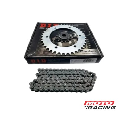 KIT TRANSMISION HONDA XRE 300 39/13 C/CADENA C/ORING (DID BR)