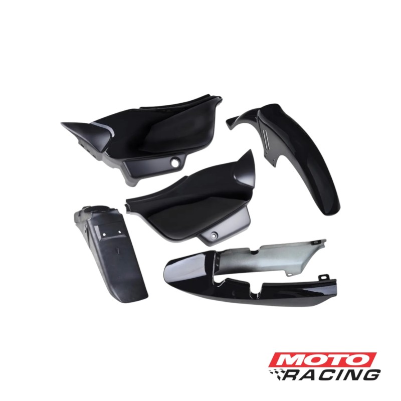 KIT PLASTICOS ZANELLA RX 150 -  OTRAS NEGRO 5 PIEZA (NSU)