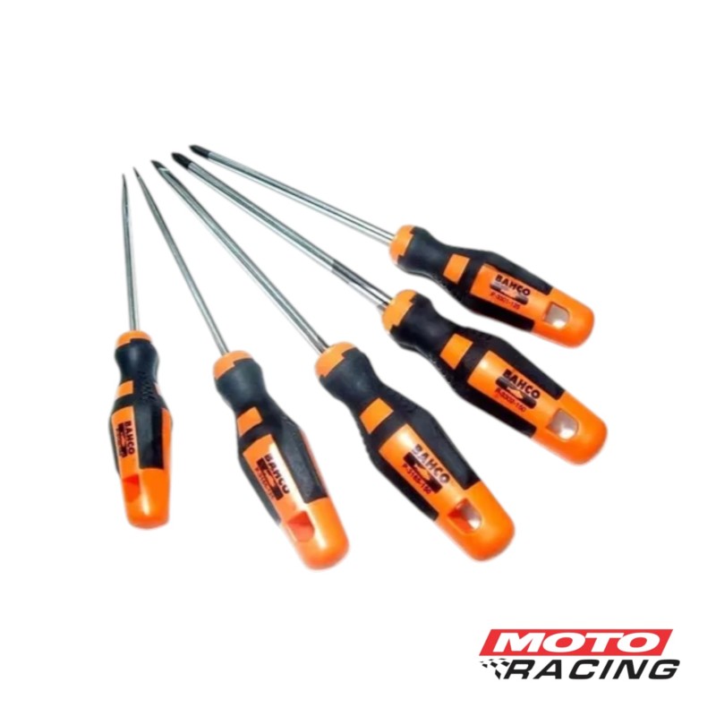 KIT DESTORNILLADORES PLANO x3 - PHILLIPS x2 SERIE P-3000 (BAHCO)