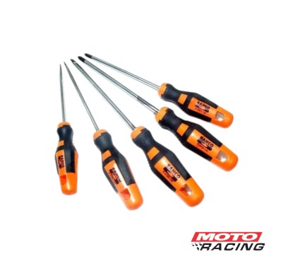 KIT DESTORNILLADORES PLANO x3 - PHILLIPS x2 SERIE P-3000 (BAHCO)