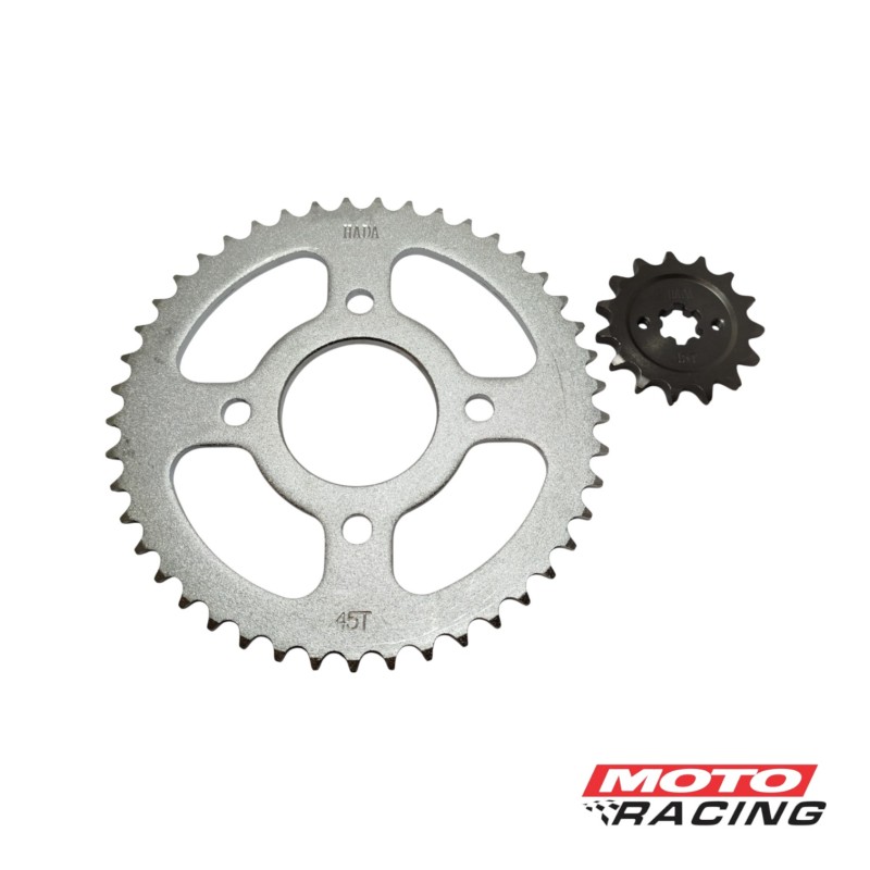 CORONA Y PIÑON BAJAJ ROUSER NS 150 45/15T 428H (HADA)