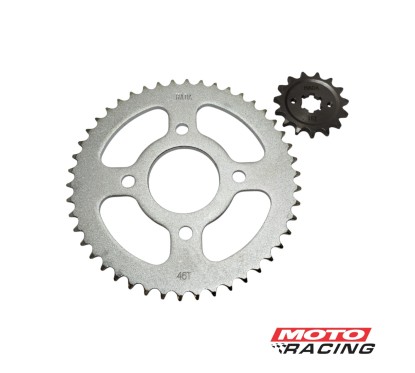 CORONA Y PIÑON BAJAJ ROUSER NS 160 46- 15T 428H (HADA)