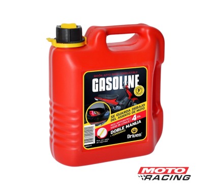 BIDON COMBUSTIBLE ROJO 4 Lts C/ PICO VERTEDOR CHATO (DRIVEN)