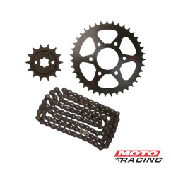 KIT TRANSMISION BAJAJ DOMINAR 400 T-45- 15 C- CADENA 520 (ORIGINAL)