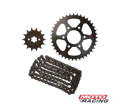 KIT TRANSMISION BAJAJ DOMINAR 400 T-45- 15 C- CADENA 520 (ORIGINAL)