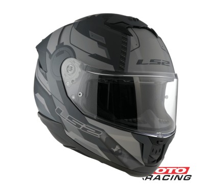 CASCO FF 808 STREAM II SHADOW D/VISOR NEGRO/ GRIS MATE "XL" (LS2)