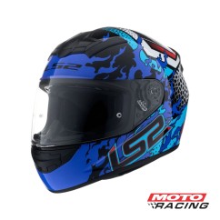 CASCO 352 ANTARS C- SPOILER NEGRO-  AZUL-  CELESTE "XXL" (LS2)