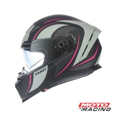 CASCO 069 FORCE CIRKUS D/VISOR NEGRO/ GRIS/ ROSA MATE "M" (MAC)