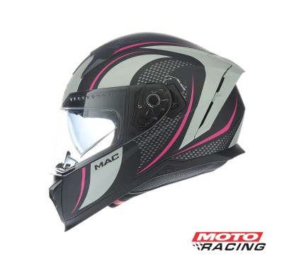 CASCO 069 FORCE CIRKUS D/VISOR NEGRO/ GRIS/ ROSA MATE "M" (MAC)
