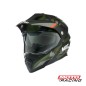 CASCO MX060 QUEST POLOX D/VISOR NEGRO/ VERDE/ GRIS MATE "L" (MAC)