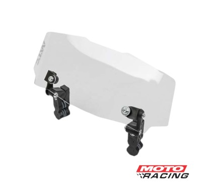 PARABRISA DEFLECTOR VIENTO TRANSPARENTE 30 x 12.5 cm C/ SOPORTE (MTC)