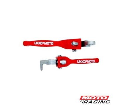 MANIJA FRENO Y EMBRAGUE HONDA XR 250 TORNADO REBATIBLE ROJO (UKKO)