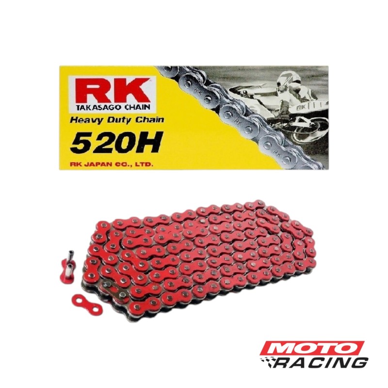 CADENA TRANSMISION 520Hx120 ROJO (RK)