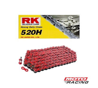 CADENA TRANSMISION 520Hx120 ROJO (RK)