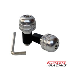 PUNTERA CONTRAPESO MANUBRIO ALUMINIO PLATEADO (PRO TEAM)