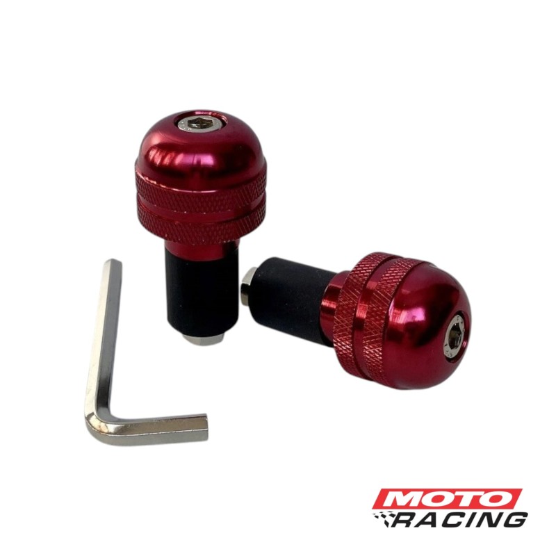 PUNTERA CONTRAPESO MANUBRIO ALUMINIO ROJO (PRO TEAM)