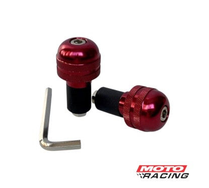 PUNTERA CONTRAPESO MANUBRIO ALUMINIO ROJO (PRO TEAM)