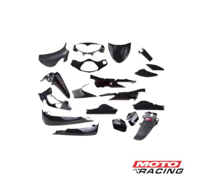 KIT PLASTICOS COMPLETO MOTOMEL FUSION 110 19Pza NEGRO (NSU)