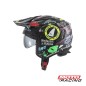 CASCO SHERATAN JET NEGRO-  STICKERS ABIERTO C-  DOBLE VISOR "M" (UFO)