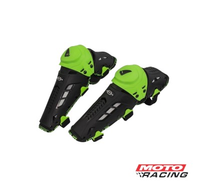 SET RODILLERAS ADULTO CRYPTON ARTICULADA NEGRA- VERDE (UFO)