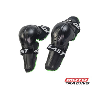 SET RODILLERAS NIÑO KAJAM ARTICULADA NEGRA- VERDE (UFO)