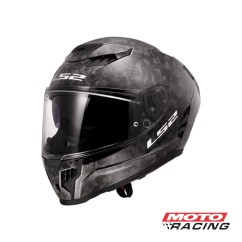 CASCO 807 DRAGON CARBONO D- VISOR FORGED NEGRO BRILLO "L" (LS2)
