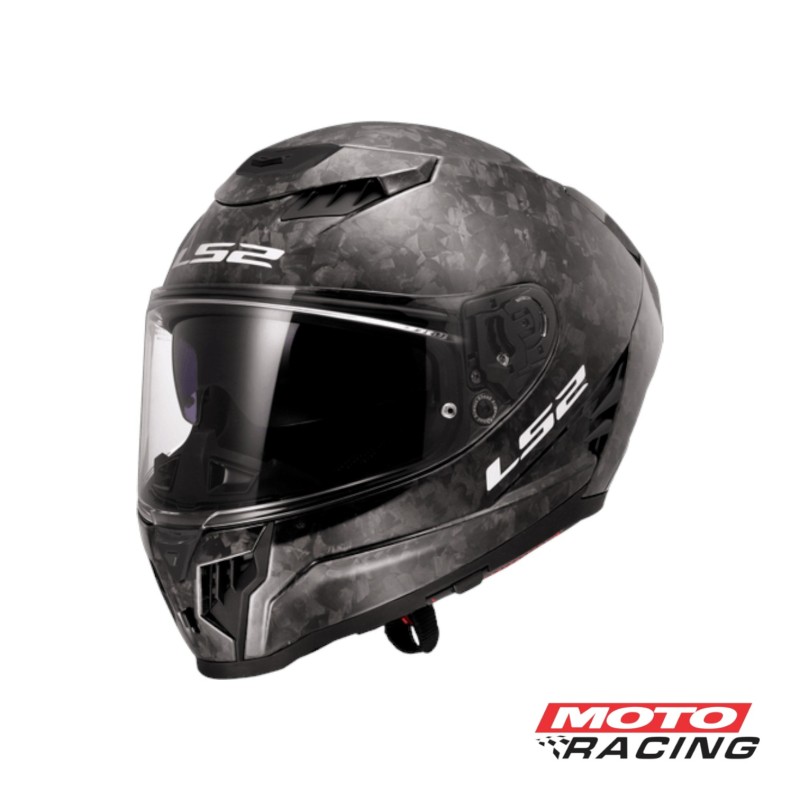CASCO 807 DRAGON CARBONO D- VISOR FORGED NEGRO BRILLO "M" (LS2)