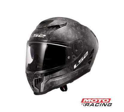 CASCO 807 DRAGON CARBONO D- VISOR FORGED NEGRO BRILLO "M" (LS2)