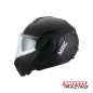 CASCO FF 628 ECLIPSE SOLID D/ VISOR REBATIBLE NEGRO MATE "M" (MAC)