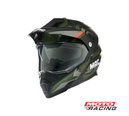 CASCO MX060 QUEST POLOX D- VISOR NEGRO-  VERDE-  GRIS MATE "L" (MAC)