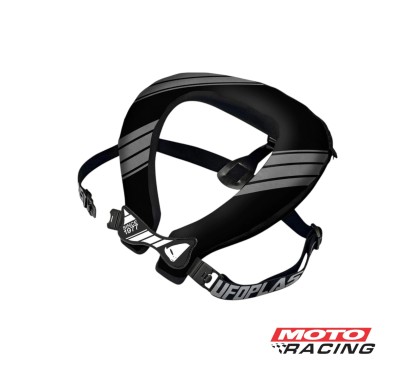 PROTECTOR CERVICAL NIÑO BULLDAG NEGRO-  GRIS C-  TIRAS DE SUJECION (UFO)