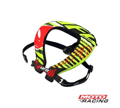 PROTECTOR CERVICAL ADULTO BULLDAG NEGRO-  VERDE-  NARANJA C-  TIRAS (UFO)