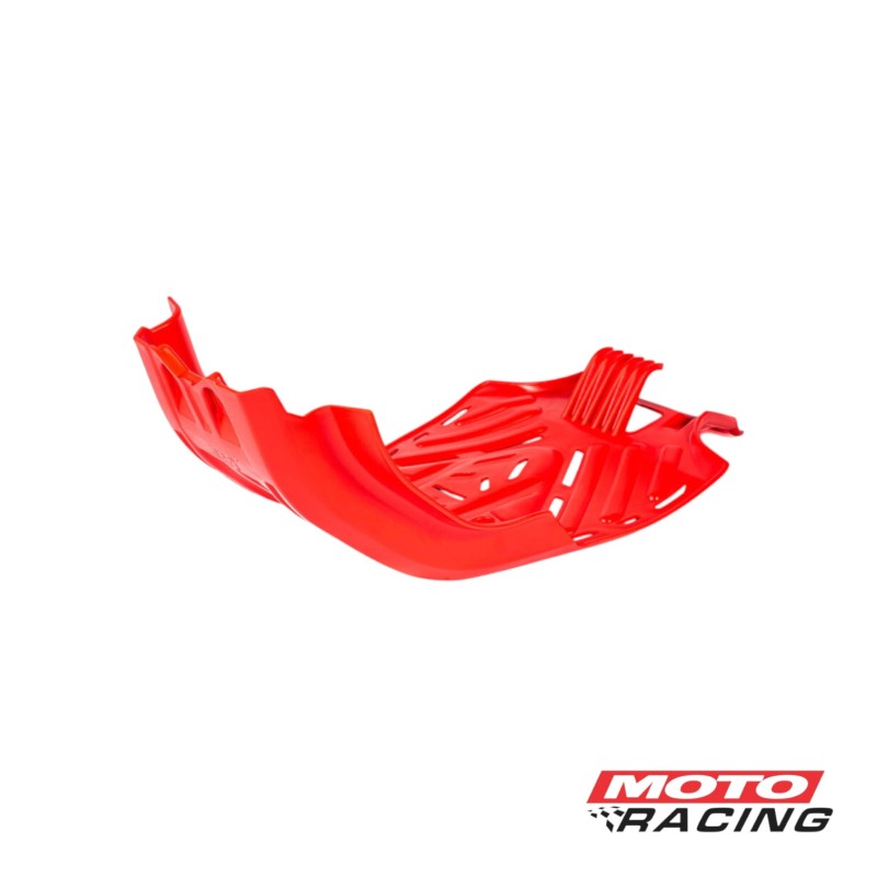 CUBRE CARTER HONDA CRF 230 C/CUBRE BIELETA PLASTICO ROJO (AMX)