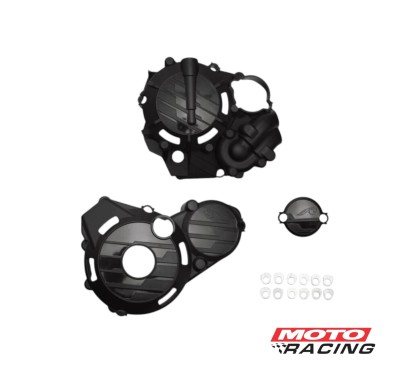 CUBRE TAPA MOTOR ENC / EMB KAWASAKI KLX 300L/ 300R '24-'25 NEGRO (AMX)