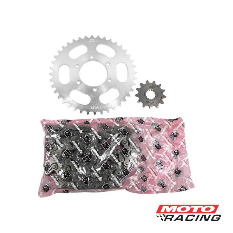 KIT TRANSMISION ZANELLA RZ3 300 40/13 C/CAD. 520H (YOYO)